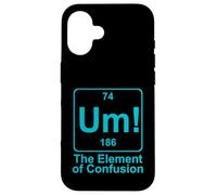 Carcasa para iPhone 16 Um El Elemento de la confusión Tabla periódica Divertida Química