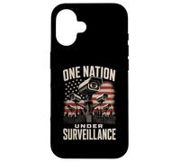Carcasa para iPhone 16 Una Nación Bajo Vigilancia Policía Estado Sin Privacidad 1984