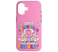 Carcasa para iPhone 16 Unicorn Party Birthday Gnomes For Women Who Born In February