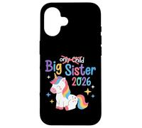 Carcasa para iPhone 16 Unicornio tachado para Hermana Mayor 2026