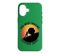 Carcasa para iPhone 16 Uno Debe Imaginar Sísifo Feliz Divertido Mito de la mitología Griega