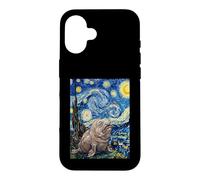 Carcasa para iPhone 16 Van Gogh Starry Night Blob Fish Pintura Arte