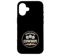 Carcasa para iPhone 16 Vaquero Acción Disparos Vaquero Acción Shooter Western Match