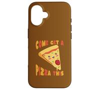 Carcasa para iPhone 16 Ven a Buscar una Pizza Este Lindo y Divertido Kawaii