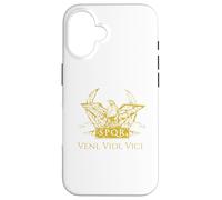 Carcasa para iPhone 16 Veni Vidi Vici - Cita Latina de Julio César - Antigua Roma