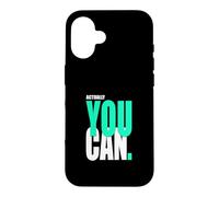 Carcasa para iPhone 16 Verde Azulado Claro Aqua Color Actually You Can Light Teal Aqua