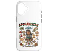 Carcasa para iPhone 16 Vestido Tradicional de Princesa afgana para niños