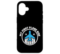Carcasa para iPhone 16 Viaje de Vacaciones My First Airplane Ride Traveler Souvenir