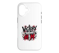 Carcasa para iPhone 16 Victoria a través de él Cruz Guerrera Cristiana