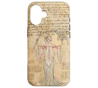 Carcasa para iPhone 16 Vintage Flower Fairy Illustration Cute Fairycore Aesthetic