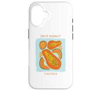 Carcasa para iPhone 16 Vintage Fruit Papaya Flower Botanical Cottagecore Fruit