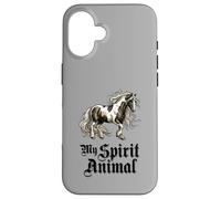 Carcasa para iPhone 16 Vintage Horse My Spirit Animal Equestrian