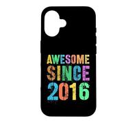 Carcasa para iPhone 16 Vintage Impresionante Desde 2016 10th Birthday Boy Girl My Décimo