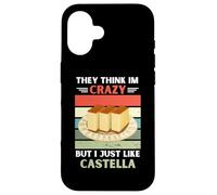 Carcasa para iPhone 16 Vintage Piensan Que Estoy Loco Pero Me Gusta Castella Lover