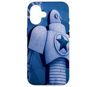 Carcasa para iPhone 16 Vintage soviético URSS CCCP Rusia, Retro Robot Aquarell Gift
