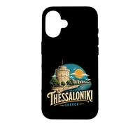 Carcasa para iPhone 16 Vintage Thessaloniki Grecia Travel Souvenir Landmark Gift