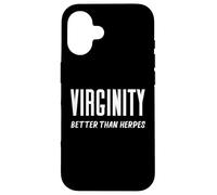 Carcasa para iPhone 16 Virginidad Mejor Que El Herpes Vírgenes Roca Graciosa Abstinencia