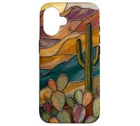 Carcasa para iPhone 16 Vitral Cactus Artful Trendy