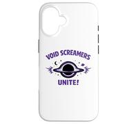 Carcasa para iPhone 16 Void Screamers Unite Funny Space