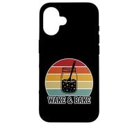 Carcasa para iPhone 16 Wake and Bake - Divertido diseño de panadería Retro para Hornear Masa Madre