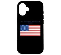 Carcasa para iPhone 16 Wearing a Mask is Patriotic