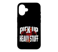 Carcasa para iPhone 16 Weightlifting Motivation Pick Up Heavy Stuff Gym Graphic