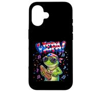 Carcasa para iPhone 16 Wepa Coqui Frog Puerto Rico Flag Güiro Music