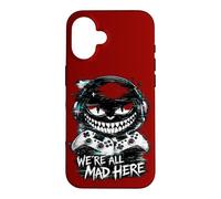 Carcasa para iPhone 16 We're All Mad Here Dual Controller Glitch Gamer Smile