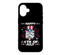 Carcasa para iPhone 16 West Highland White Terrier Dog Patriotic 4th of July Dogs