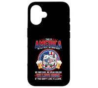 Carcasa para iPhone 16 Westie Dog This America We Love Dogs Patriotic 4th of July