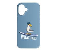 Carcasa para iPhone 16 What Sup Beaches Gaviota de Stand Up Paddle Casual