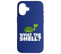 Carcasa para iPhone 16 What The Shell Divertido Turtle Shell Yeah