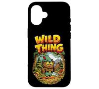 Carcasa para iPhone 16 Wild Thing! Retro Woodsy Owl Give a Hoot Vintage Earth Day