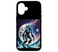 Carcasa para iPhone 16 Wild Wendigo Skinwalker in Space Illustration Graphic Design