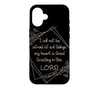 Carcasa para iPhone 16 Women’s Christian Bible Verse: I Will Not Be Afraid of Evil