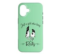 Carcasa para iPhone 16 Womens Kids Cute Funny Girl Who Loves Pet Rats Lover