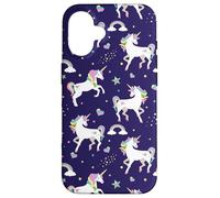 Carcasa para iPhone 16 Womens Kids Girls Pretty Unicorn Pattern