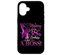 Carcasa para iPhone 16 Women's Stepping Into My 38th Birthday Queen 38 Years Old