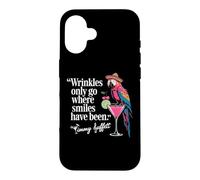 Carcasa para iPhone 16 Wrinkles Only Go Where Smiles Have Been Cute Parrot Mexican
