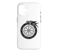 Carcasa para iPhone 16 Yelmo nórdico de Ouroboros del asombro