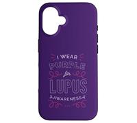 Carcasa para iPhone 16 YO Uso Morado para Lupus Conciencia SLE Meme