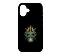Carcasa para iPhone 16 Yoga Mediación Dios Hindú Trishula Om