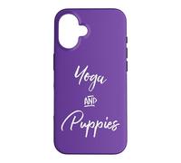 Carcasa para iPhone 16 Yoga & Puppies Namastay Home with Dog Doing Yoga Lovers Yogi
