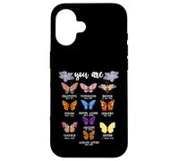 Carcasa para iPhone 16 You Are Butterfly Beautiful Christian Religious Bible Verse