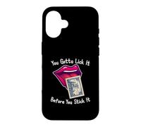 Carcasa para iPhone 16 You Gotta Lick It Before You Stick It Funny Adult Joke