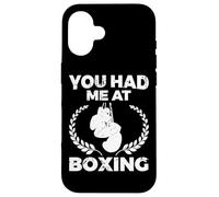 Carcasa para iPhone 16 You Had Me At Boxing Self-Defense