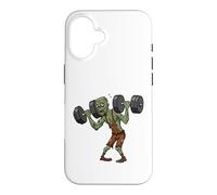 Carcasa para iPhone 16 Zombie Halterofilia Muertos vivientes Gimnasio Entren