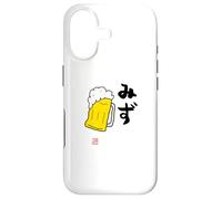 Carcasa para iPhone 17 "みず（mizu）×ビール Divertida de caligrafía con Letras
