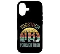Carcasa para iPhone 17 16 Wedding Anniversary For Couple Sixteen Years of Marriage
