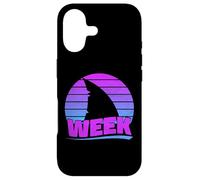 Carcasa para iPhone 17 2025 Week Retro Shark Fin Lover Sea Ocean Animal Summer Trip
